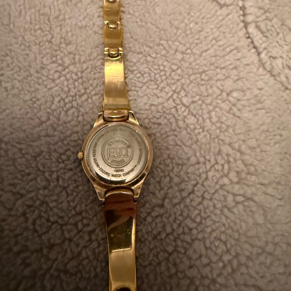 ESQ Women's Gold Bracelet Watch with Black Dial - Picture 6 of 7